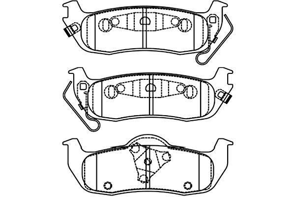 KAVO PARTS stabdžių trinkelių rinkinys, diskinis stabdys BP-6623